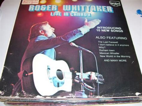 Roger Whittaker Live In Canada 2 Lp Nm 10 New Songs Tembo Last Farewell