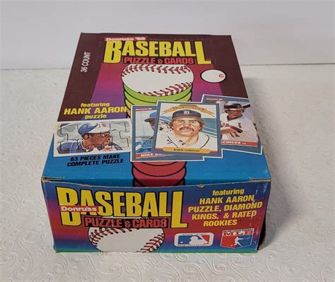 Lot Donruss 1986 Baseball Puzzle And Cards 36 Unopened Wax Packs