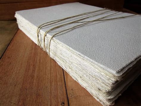 White Handmade Paper Sheets Recycled Paper Bookbinding Papereco