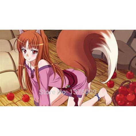 Cute Anime Girl With Fox Ears And Tail