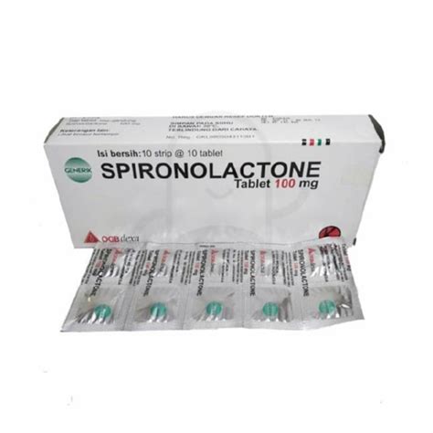 Jual Spironolactone Ogb Dexa Medica 100 Mg Box 100 Tablet Shopee
