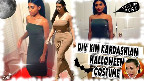 Diy Kim Kardashian Halloween Hair Makeup Outfit Costume Teeks To Keeks Youtube