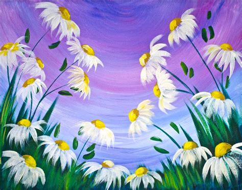 Simple Daisy Beginners Step By Step Real Time Learn To Paint Full
