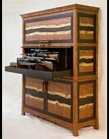 The main difference between gun cabinets and safes is a lower degree of protection, that's why they are more suitable for indoor installation with an advanced security alarm. The Bubinga and Wenge Gun Safe Cabinet by Corlis Woodworks ...