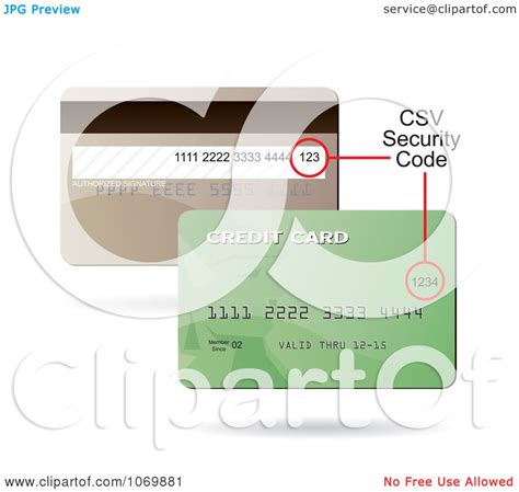 Check spelling or type a new query. Clipart Front And Back Sides Of A Credit Card Showing The CSV Security Code Spot - Royalty Free ...
