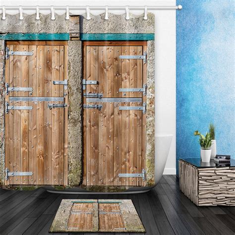 Browse our selection of rustic shower curtains and find the perfect design for you—created by our community of independent artists. Warm Tour Rustic Antique Wooden Door Bathroom Fabric ...
