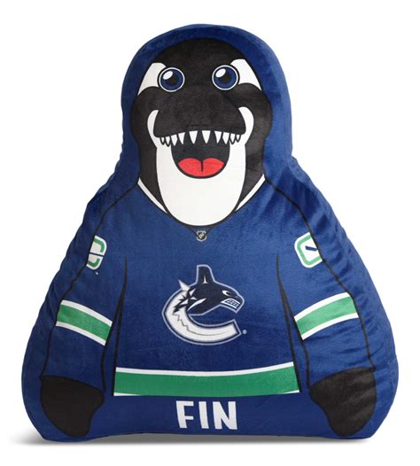nhl vancouver canucks fin mascot pillow canadian tire