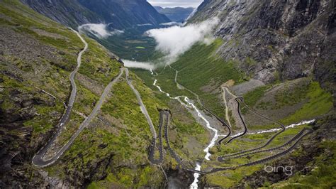 Norway Winding Rugged Mountain Road Wallpaper 1920x1080 Download