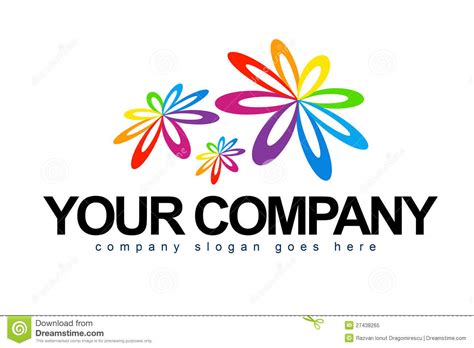Flower Petals Logo stock illustration. Illustration of business - 27438265