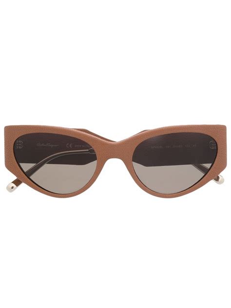 salvatore ferragamo eyewear cat eye frame sunglasses farfetch