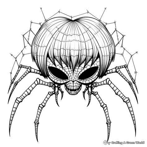 Black Widow Spider Coloring Pages Free And Printable