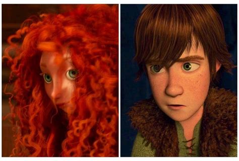 brave and httyd merida and hiccup deviantart secret