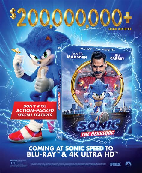 Sonic The Hedgehog Includes Digital Copy 4k Ultra Hd Blu Rayblu Ray