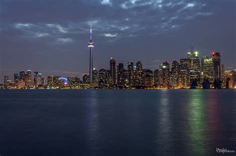 Wallpaper City Lake Toronto Ontario Canada Night Lights Nikon