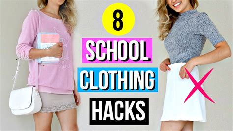 8 Back To School Clothing Hacks Every Student Must Know Youtube