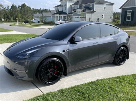 New Tsportline Ts5 Rims For My Model Y Performance Tsportline