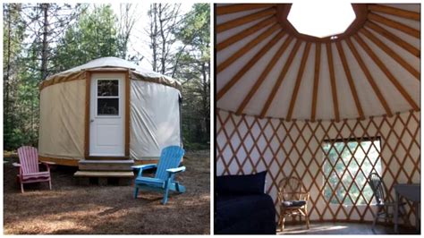 Private Couples Yurt Waterfront Getaway 31 Acres Yurts Otter Lake
