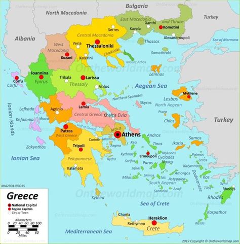 Map Of Greece Greece Map Greek Islands Map Greece