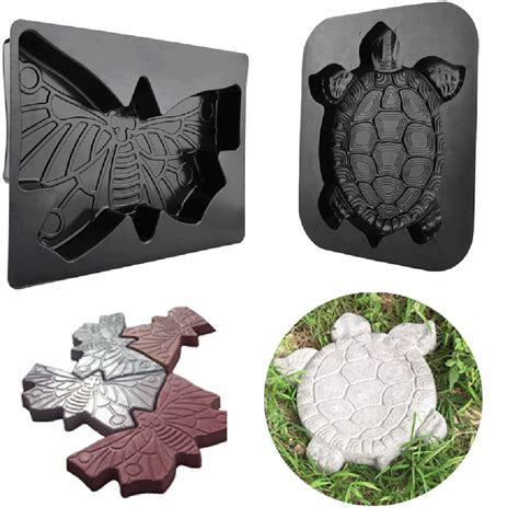 If you like unusual shapes such as hexagons, that's a great idea. DIY Path Maker Mold Turtle Stepping Stone Mold Concrete ...