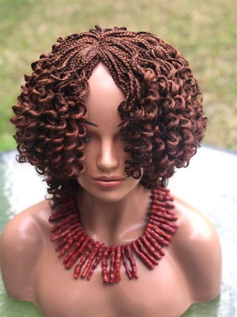 Braided Wig Curly Wigcolor 30exactly As Pictured Etsy In 2021
