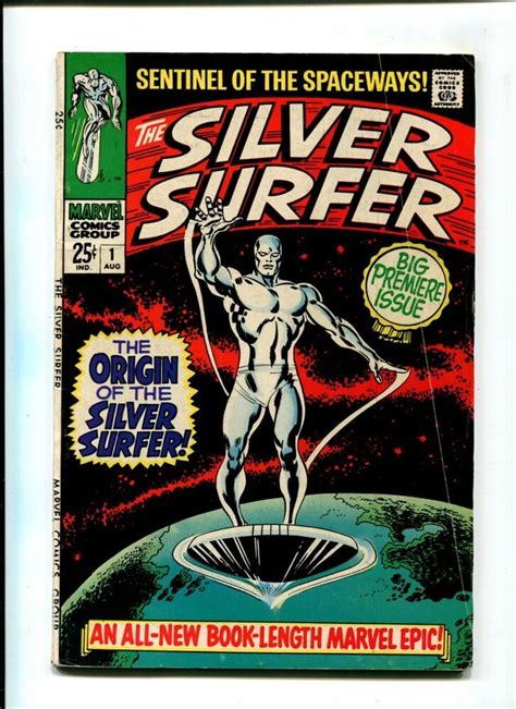 Silver Surfer 1 Vintage Marvel Comic Key Origin Issue Signed Stan Lee
