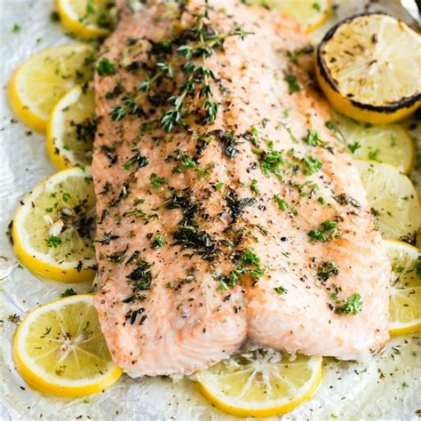 Salmon with creamy dill sauce. Baked Salmon Recipe | Culinary Hill