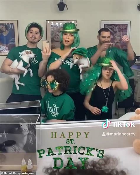 Mariah Carey Wishes Her Fans A Happy St Patricks Day With The Flip The Switch Challenge