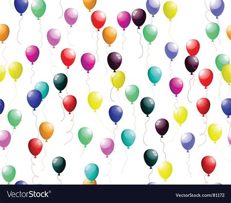 Seamless Colourful Balloons With Glare Royalty Free Vector