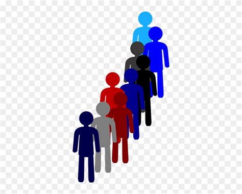 People In A Line Clip Art At Clker People In Line Transparent Free