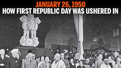 January 26 1950 How First Republic Day Was Ushered In Times Of India