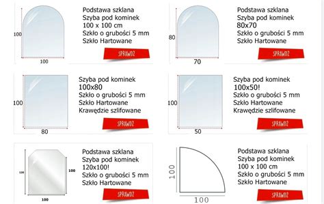 Szyba Hartowana Pod Kominek Czarna X Podstawy Pod Kominek