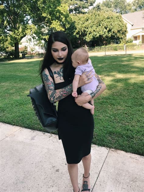 Pin By Duarda Portella On Goth Mom Goth Baby Mom Outfits Gothic Baby