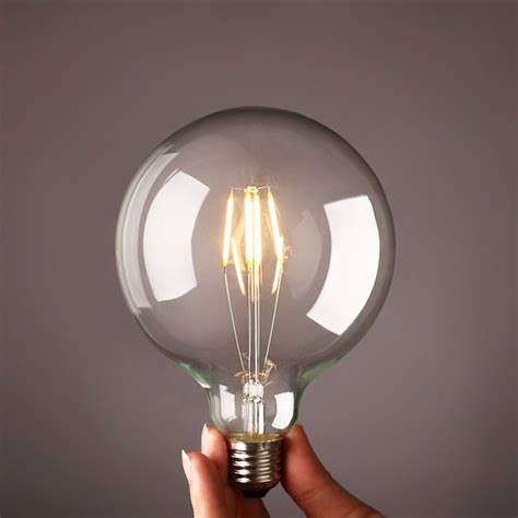 5 Extra Large Led Globe Light Bulb Warm Light 4w E26