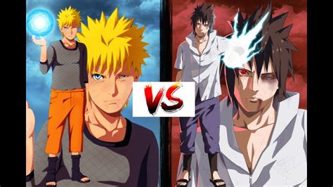 Pertarungan Sengit Antara Sasuke Vs Naruto Youtube