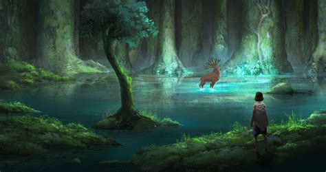 Princess Mononoke Studio Ghibli Background Forest Spirit Ghibli Art