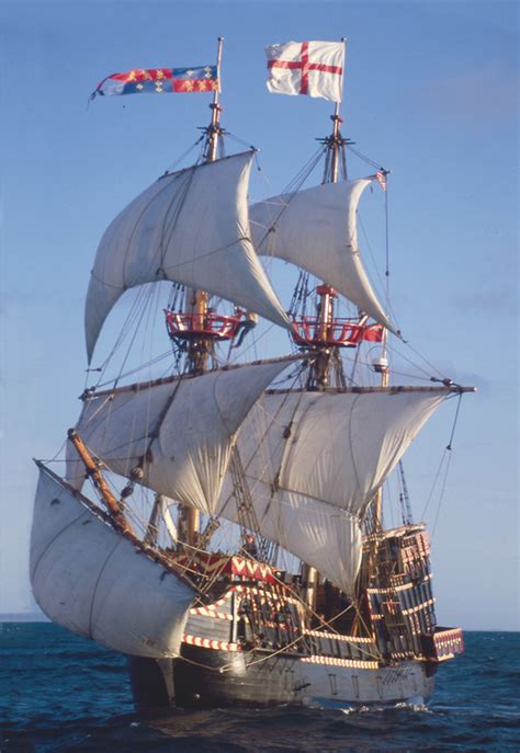The Replica Of Sir Francis Drakes English Galleon Golden Hind She Was