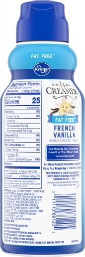 Kroger Fat Free French Vanilla Coffee Creamer 32 Fl Oz Qfc