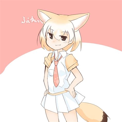 Anime Girl Fox Ears Drawing