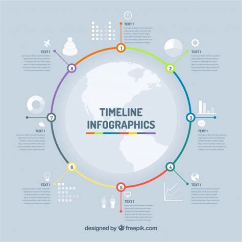 Free Vector Business Timeline Template With Infographic Style