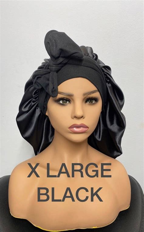 High Quality Silk Hair Bonnet With Wide Stretch Tie Single Etsy In