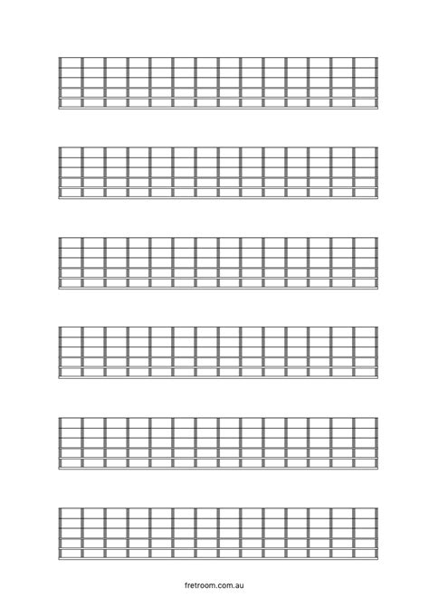 Printable Blank Guitar Neck Diagram Printable Word Searches