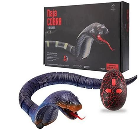 New Rc Snake Simulation Rattlesnakes Cobra Remote Control Animals Toys