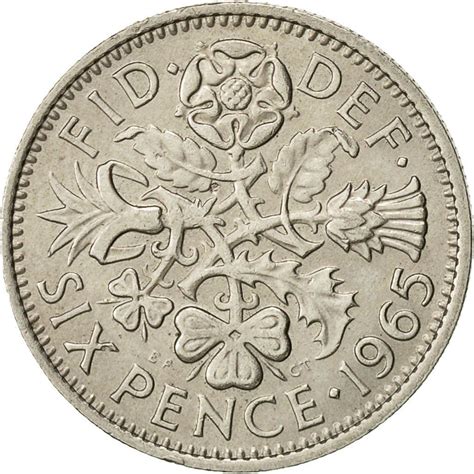 Sixpence 1965 Coin From United Kingdom Online Coin Club