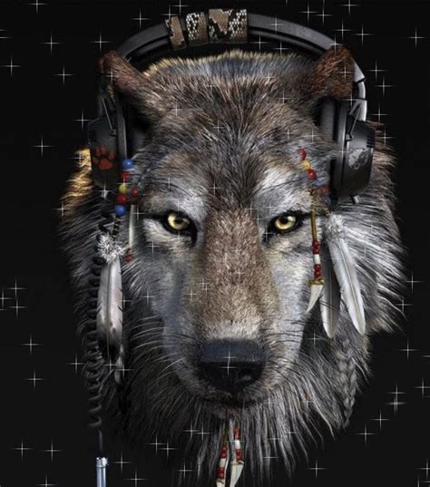 Bilder coole wolf hintergrundbilder : Wolf headphone | Wolf hintergrundbild, Tierplakate, Wolf hunde