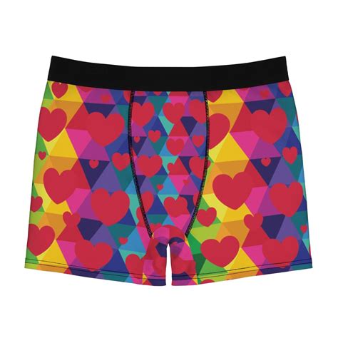 Hearts Mens Boxer Briefs Valentines T For Him Matching Set