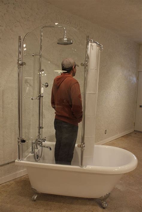 Clawfoot Tub Shower Clawfoot Tub Bathroom Glass Shower Enclosures