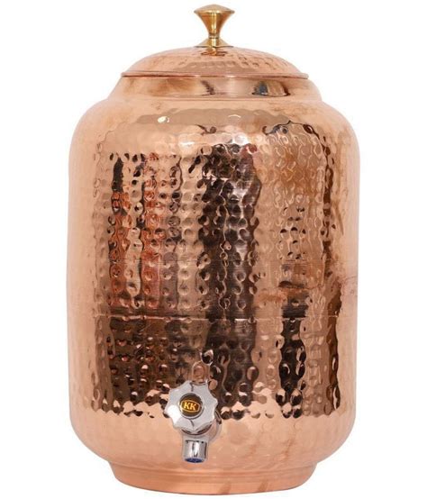 Indian Copper Hammered Pure Copper Dispenser Handmade Ayurveda Etsy