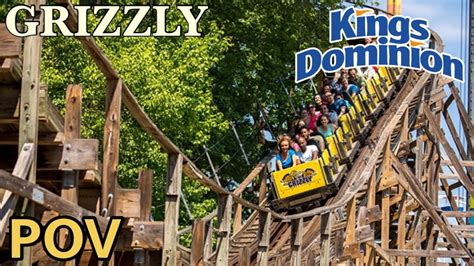 Grizzly Roller Coaster Back Seat Pov Kings Dominion Wooden Coaster Youtube