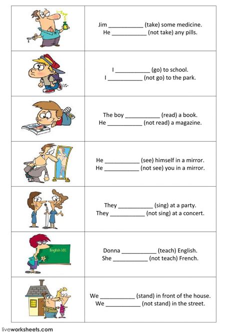 Present Simple Interactive And Downloadable Worksheet You Can Do The Exercises Online Or