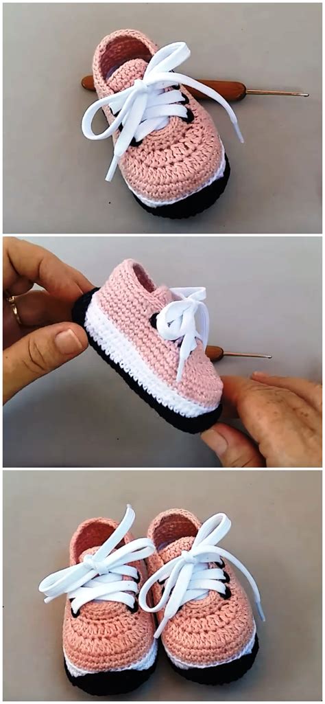 Crochet Cute And Easy Baby Sneakers We Love Crochet